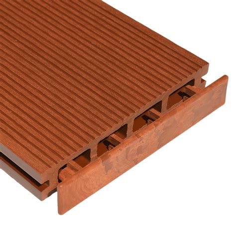 Brown Red / Teak Plastic Composite Decking End Cap to suit 150mm wide ...
