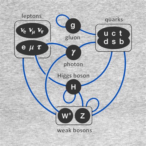 Standard Model Particles Higgs Boson Physics Theory - Physics - T-Shirt ...