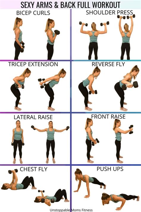 DUMBBELL ARM WORKOUT TO TONE AND STRENGTHEN — Unstoppable Moms Fitness | Dumbell workout ...