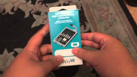 Wii U GAMEPAD HIGH CAPACITY BATTERY REVIEW - YouTube