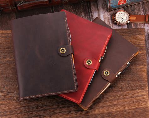 Leather Steno Pad 6x9 Holder Folio Cover - Etsy