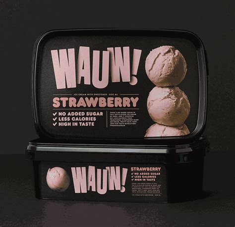 Wauw | Identity Designed | Ice cream packaging, Ice cream brands, Ice cream
