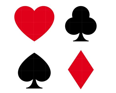 Playing Card Symbols SVG Cut File Playing Card Suits Svg Card Suits Png ...