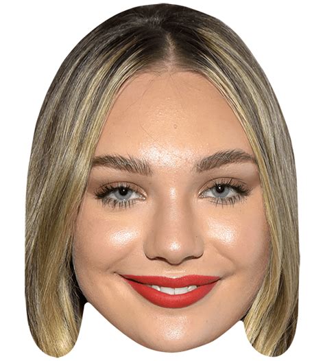 Maddie Ziegler (Red Lipstick) Big Head - Celebrity Cutouts