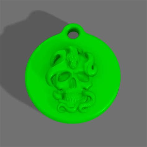 Snake Skull Keychain | 3D models download | Creality Cloud