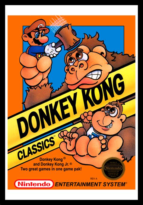 NES – Donkey Kong Classics Poster - Retro Game Cases 🕹️