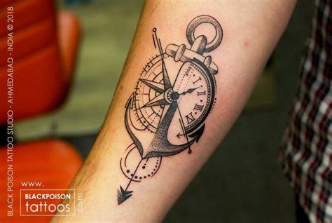 Nautical Star Compass Tattoo Best Tattoo Artist in India Black Poison ...