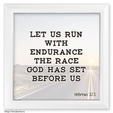 Hebrews 12:1 - Let us run with endurance the race God has set before us. | Funimada.com