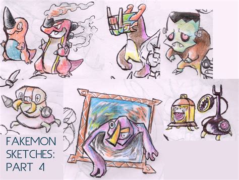 Fakemon Sketches: 4 by Jaagup on DeviantArt