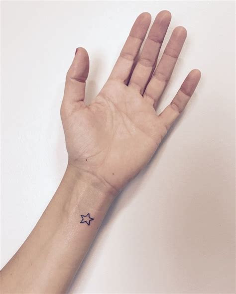 My little star tattoo ⭐️ | Simple wrist tattoos, Wrist tattoos for ...