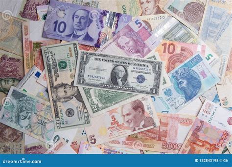 Collection of Various World Currency Money Banknote Bills Stock Photo - Image of euro, dollar ...