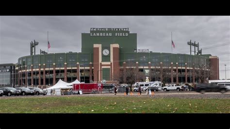 Lambeau Field and Lombardi Avenue - Packers vs. Panthers Time Lapse ...