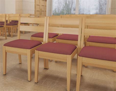 Wood Church Chairs - Modern Chapel Chairs