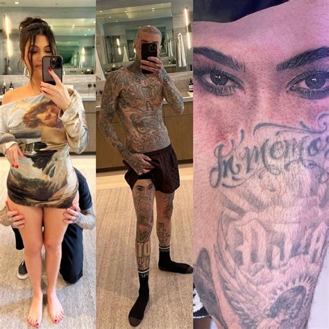 Travis Barker gets tattoo of Kourtney Kardashian's eyes - Top Nigerian ...