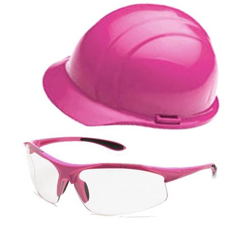 Hot Pink Hard Hat & Safety Glasses Pink Tool Box, Pink Box, Hard Working Women, Working Woman ...