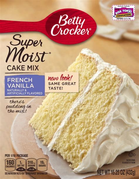 Betty Crocker French Vanilla Cake Mix Recipes : Betty Crocker Vanilla ...