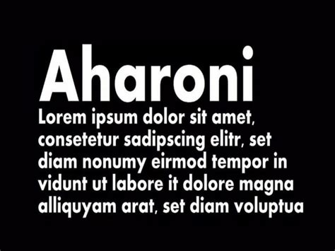 Aharoni Font Free Download - Fonts Empire