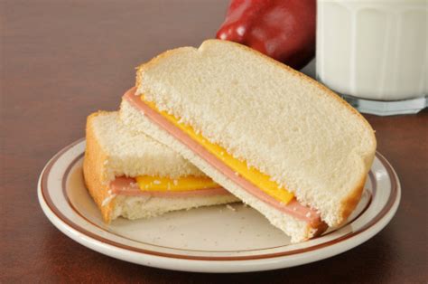 Baloney And Cheese Sandwich Stock Photo - Download Image Now - iStock