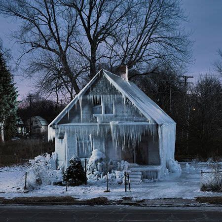 Ice House is an abandoned suburban home in Detroit covered in ice by ...