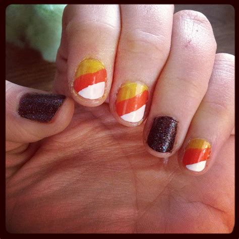 Candy corn Halloween nails | Halloween nails, Nails, Nail designs