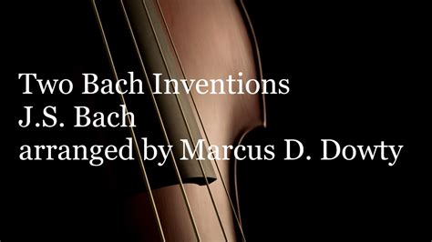 J.S. Bach - Two Bach Inventions (Professional Studio Recording) - YouTube