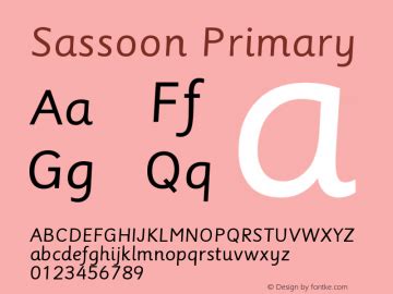 Sassoon Font,Sassoon Primary Font,Sassoon-Primary Font|Sassoon Primary Version 001.002 Font-TTF ...