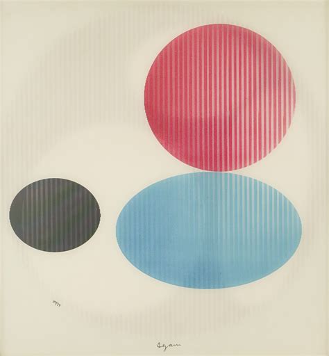 Lot 871: Yaacov Agam Kinetic Art Agamograph, Triple Galaxy | Case Auctions