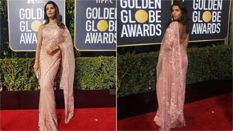 Golden Globes: When former Miss India Manasvi Mamgai wore saree on red carpet | Fashion Trends ...