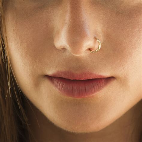 Nose Stud - Nose Ring - Tragus Earring - Cartilage Earring - Gold Nose Ring 14K SOLID or White ...