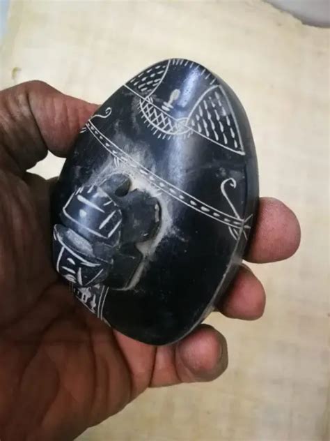 RARE ANCIENT EGYPTIAN Antiques Egyptian Scarab Beetle Khepri With ...