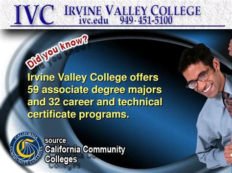 PPT - Irvine Valley College offers 59 associate degree majors and 32 ...