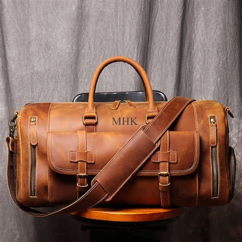 Mens Travel Duffel Bags - Etsy