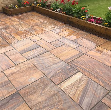 Rainbow Sandstone 600x900 | Paving Slabs & Patio Stones | Nustone