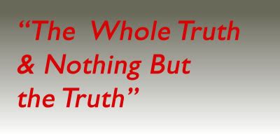 “The Truth, the Whole Truth and Nothing but the Truth” | Tripcony, May