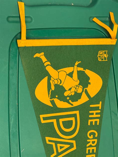 Vintage 1960s Green Bay Packers NFL Football Pennant Flag | Etsy