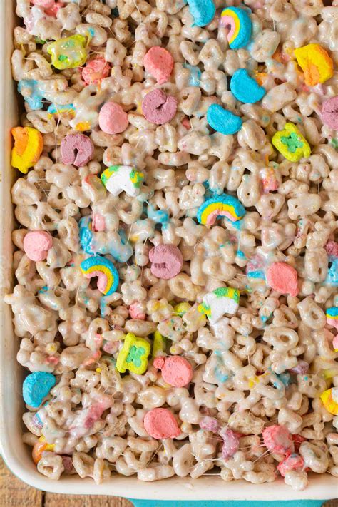 Lucky Charms Cereal Bars Recipe - Dinner, then Dessert