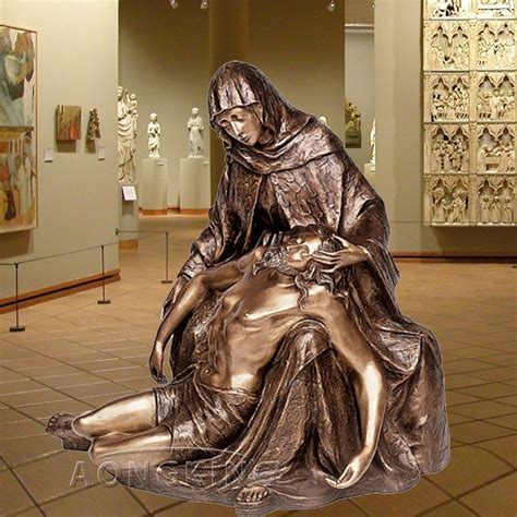 Vivid famous figure La pieta bronze sculpture - custom made