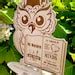 Personalised Teacher Gift , Wooden Owl - Etsy