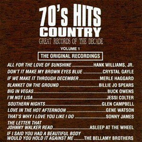 Buy Various - 70s Country Hits: Vol 1 on CD | On Sale Now With Fast ...