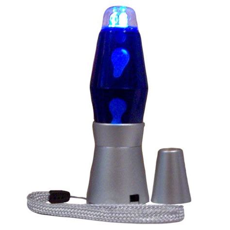 A cool flashlight in a modern lava lamp shape. Lava Brand Blue/White LED Flashlight. | Led ...