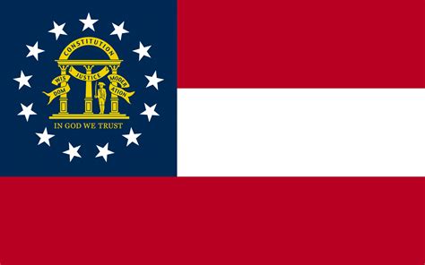 2003 - Present Georgia State Flag - Smoke Tree Manor