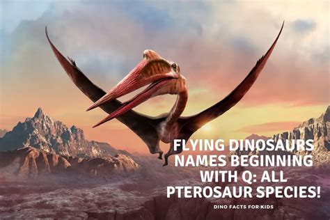 Flying Dinosaur Names Beginning With Q - Dinosaur Facts For Kids