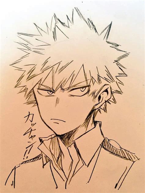 Bakugou Katsuki Art sketches, Art drawings sketches, Drawings | Anime ...