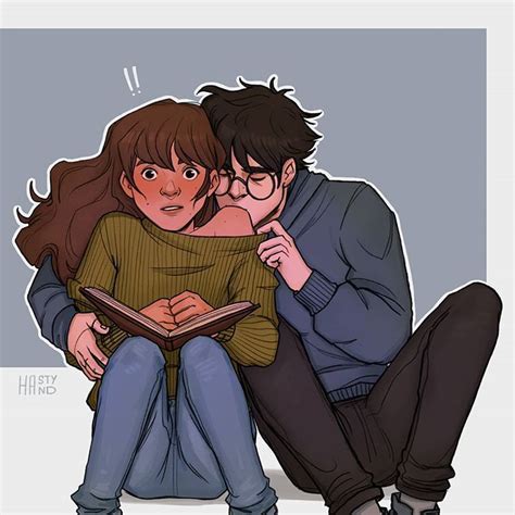 Harry teasing Hermione😏😅🥰 | Harry and hermione, Harry potter drawings, Harmony harry potter