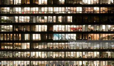 Office Windows by Night
