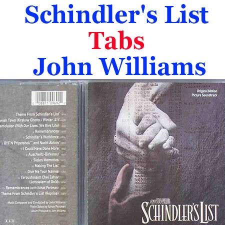 Schindler's List Tabs John Williams - How To Play Schindler's List On Guitar Chords Tabs & Sheet ...