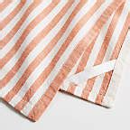 Fall Orange Stripe Organic Cotton Dish Towel + Reviews | Crate & Barrel