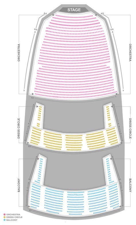 Chrysler Hall Seating Chart With Seat Numbers - Chart Walls