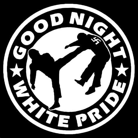 Good Night White Pride Antifa Logo Sticker Design by kiriltodorov on DeviantArt