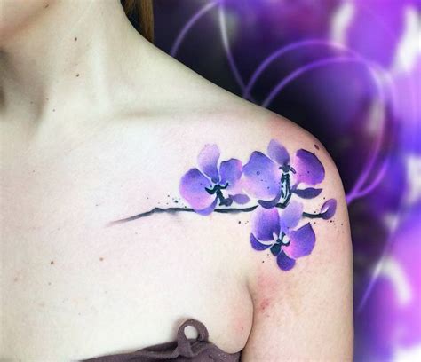 Orchid tattoo by Pablo Ortiz Tattoo | Photo 24535